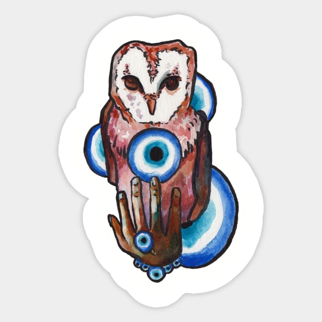 Evil Eye for Protection Sticker by JenTheTracy